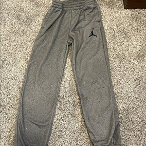 Nike Gray Sweatpants Tapered Fit Elastic Waistband